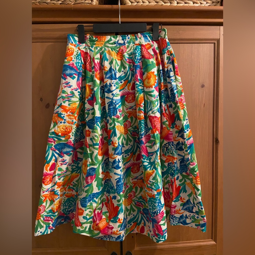 Vintage Aston underwater theme skirt